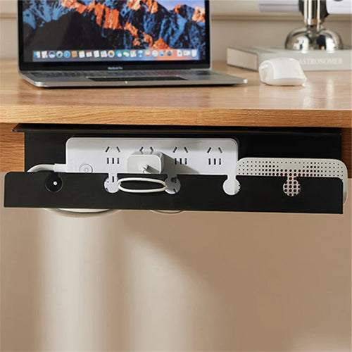 TidyDesk™ No-Drill Clamp-On Cable Tray