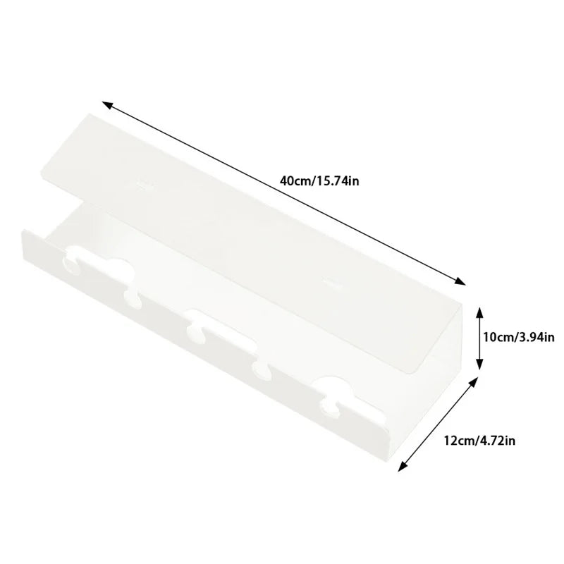 TidyDesk™ No-Drill Clamp-On Cable Tray