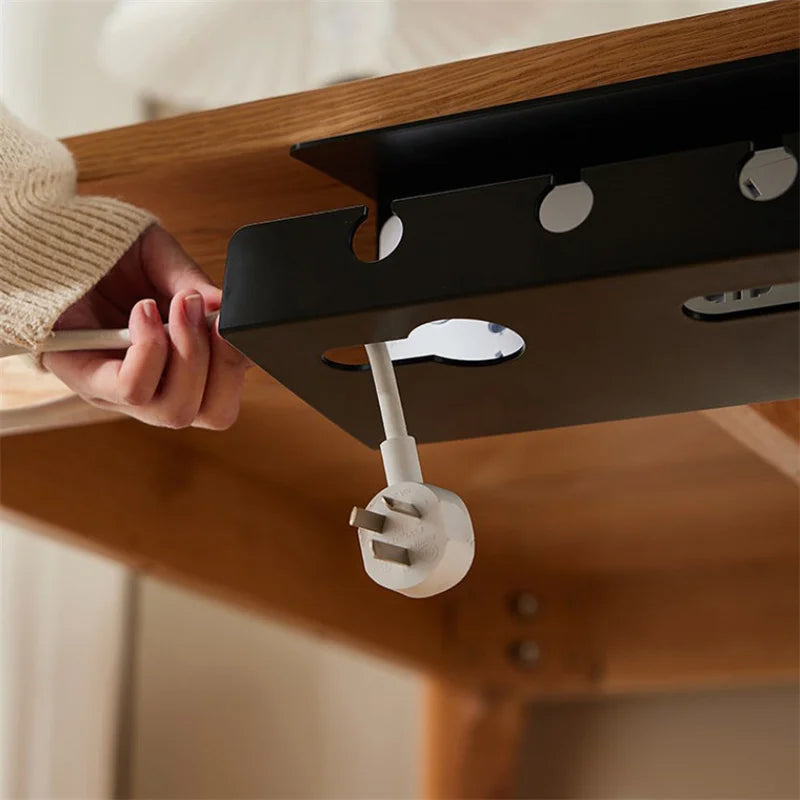 TidyDesk™ No-Drill Clamp-On Cable Tray