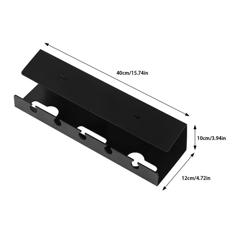 TidyDesk™ No-Drill Clamp-On Cable Tray