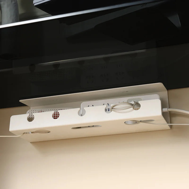 TidyDesk™ No-Drill Clamp-On Cable Tray