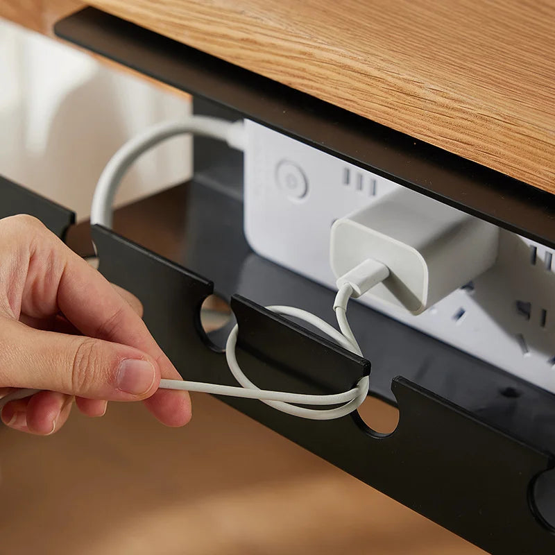 TidyDesk™ No-Drill Clamp-On Cable Tray